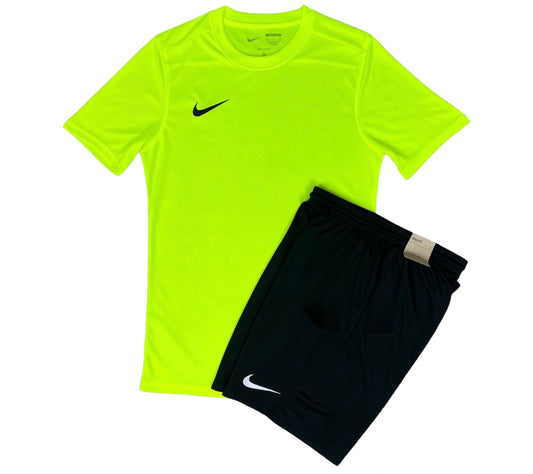 NIKE DRI FIT SET VOLT/BLACK