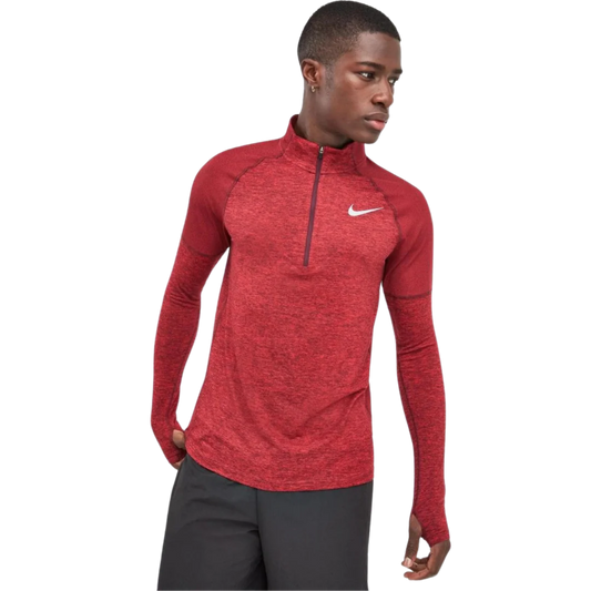 NIKE 1/4 ZIP RUNNING TOP 'RED'