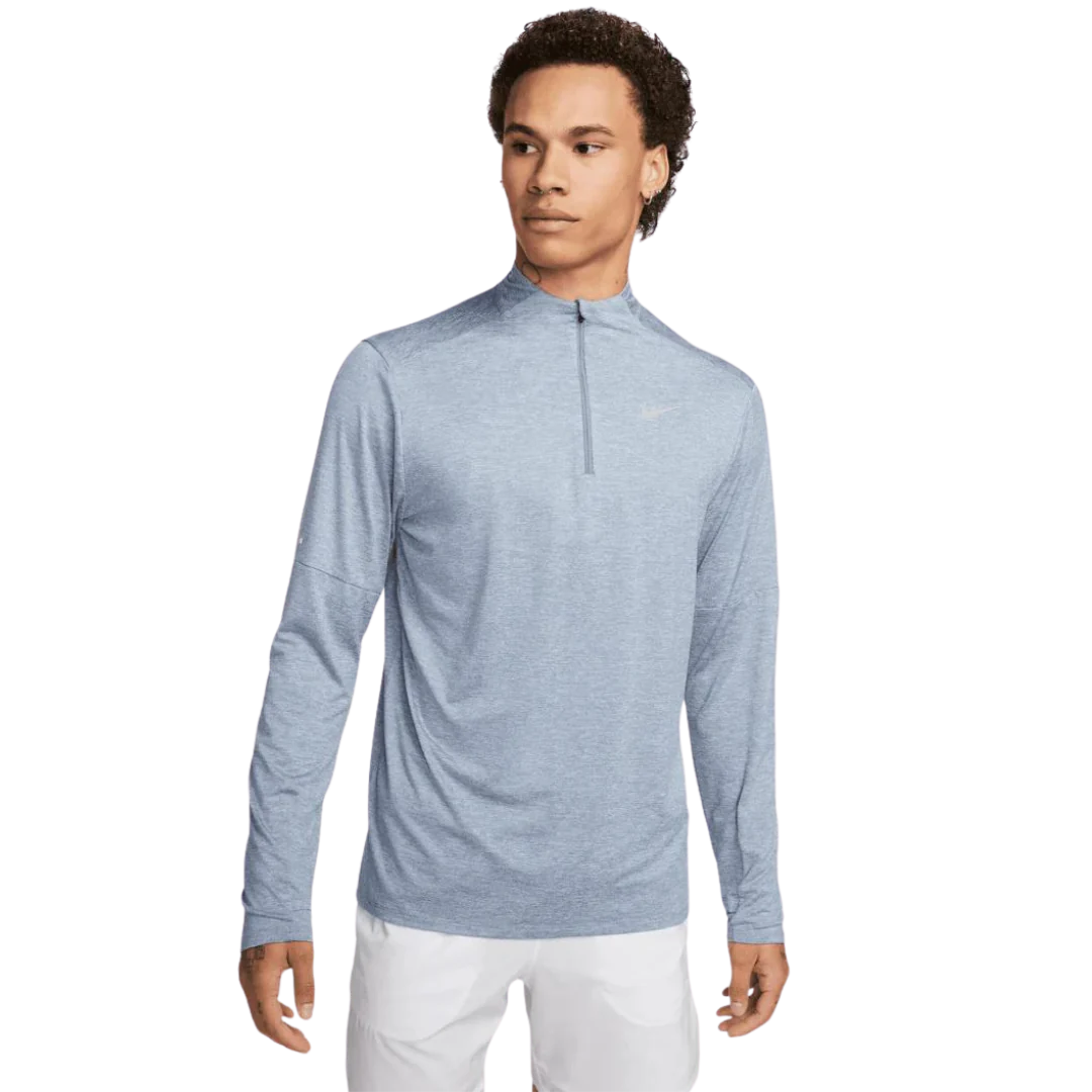 NIKE 1/4 ZIP RUNNING TOP 'ASH BLUE'